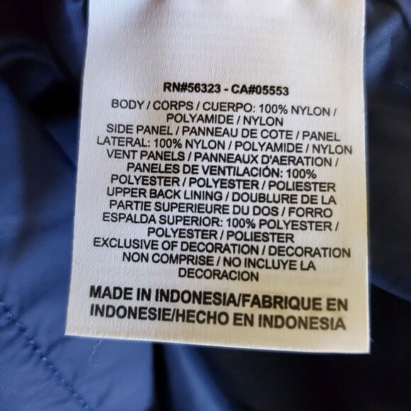 Nike Jacket Womens XL Navy Blue Full Zip Winsbreaker Lightweight Swoosh Logo - Picture 15 of 16